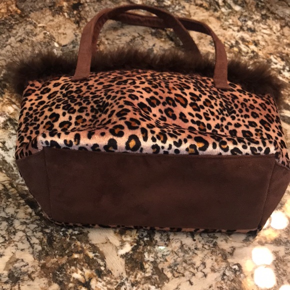 Leopard print cloth purse - Picture 4 of 6